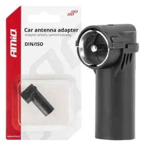 Adapter antenowy redukcja wtyk DIN ISO kątowy AMIO-03968