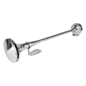 Klakson fanfara pneumatyczna sygnał dźwiękowy chrom 620mm niski ton AMIO-04078