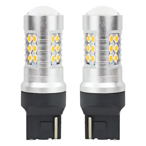 Żarówki LED CANBUS 3030 24SMD T20 WY21W Pomarańczowa Amber 12V 24V AMIO-02393