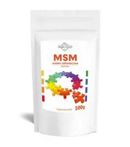 MSM SIARKA ORGANICZNA PROSZEK 500 g - SOUL FARM