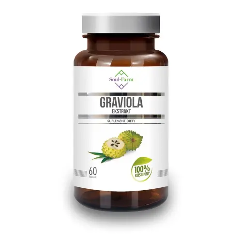 GRAVIOLA EKSTRAKT (550 mg) 60 KAPSUŁEK - SOUL FARM