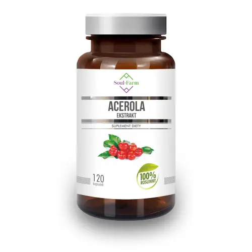 ACEROLA EKSTRAKT (600 mg) 120 KAPSUŁEK - SOUL FARM