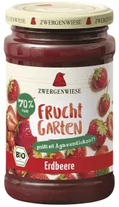 MUS TRUSKAWKOWY (70 % OWOCÓW) BEZGLUTENOWY BIO 225 g - ZWERGENWIESE