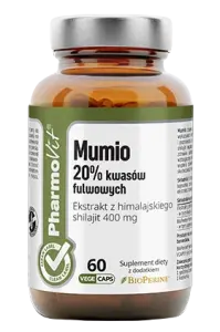 MUMIO EKSTRAKT (400 mg) BEZGLUTENOWY 60 KAPSUŁEK - PHARMOVIT (CLEAN LABEL)
