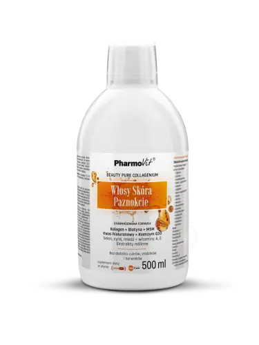 SUPLEMENT DIETY NA WŁOSY, SKÓRĘ I PAZNOKCIE W PŁYNIE BEZGLUTENOWY 500 ml - PHARMOVIT