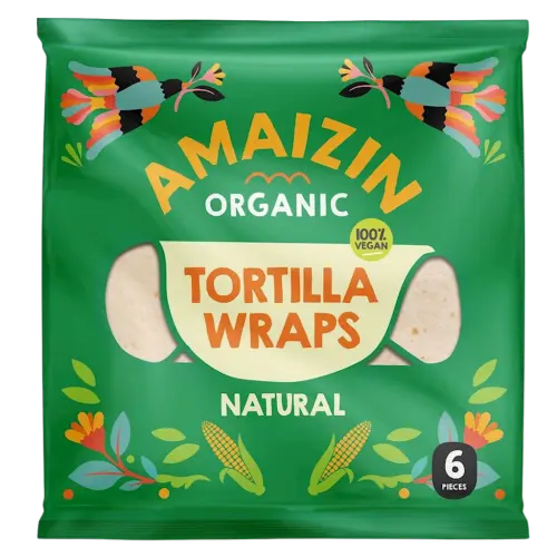 TORTILLA WRAPS BIO (6 szt.) 240 g - AMAIZIN