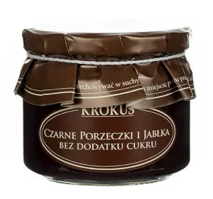CZARNE PORZECZKI I JABŁKA BEZ DODATKU CUKRÓW BEZGLUTENOWE 310 g - KROKUS