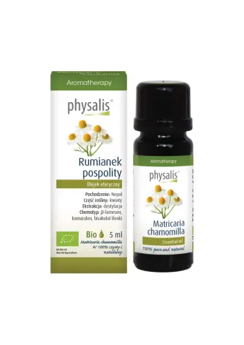 OLEJEK ETERYCZNY RUMIANEK POSPOLITY BIO 5 ml - PHYSALIS