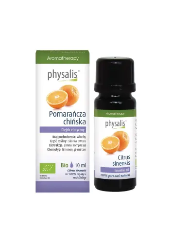 OLEJEK ETERYCZNY POMARAŃCZA BIO 10 ml - PHYSALIS