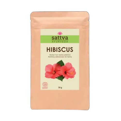 ZAKWASZACZ ROŚLINNY DO HENNY HIBISKUS ECO 70 g - SATTVA (AYURVEDA)