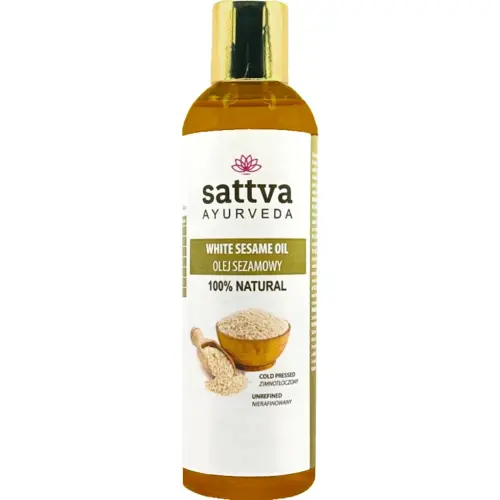 OLEJ SEZAMOWY TŁOCZONY NA ZIMNO 250 ml - SATTVA (FOODS)