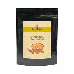 GROCH ŻÓŁTY ŁUSKANY CHANA DAL 500 g - SATTVA (FOODS)