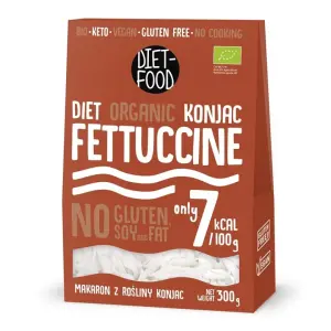 MAKARON (KONJAC) FETTUCCINE BEZGLUTENOWY BIO 385 g (300 g) - DIET-FOOD