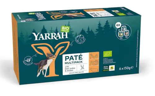 (DLA PSA) MULTIPACK PASZTET BIO (6 x 150 g) 900 g - YARRAH
