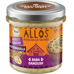 PASTA KANAPKOWA PROTEINOWA BABA GANOUSH BEZGLUTENOWA BIO 140 g - ALLOS