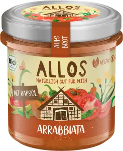 PASTA KREMOWA ARRABBIATA BEZGLUTENOWA BIO 140 g - ALLOS