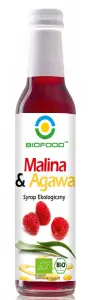 SYROP MALINA Z AGAWĄ BIO 250 ml - BIOFOOD