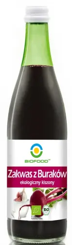 ZAKWAS Z BURAKÓW KISZONYCH BEZGLUTENOWY BIO 500 ml - BIOFOOD
