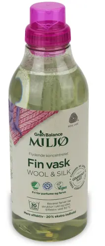 PŁYN DO PRANIA WEŁNIANYCH I JEDWABNYCH UBRAŃ (KONCENTRAT) ECO 900 ml (30 PRAŃ) - GRON BALANCE