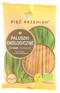 PALUSZKI ŻYTNIE PEŁNOZIARNISTE BIO 45 g - PIĘĆ PRZEMIAN