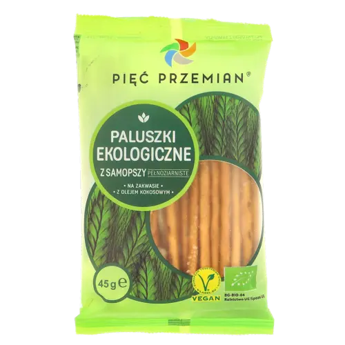 PALUSZKI Z SAMOPSZY PEŁNOZIARNISTE BIO 45 g - PIĘĆ PRZEMIAN