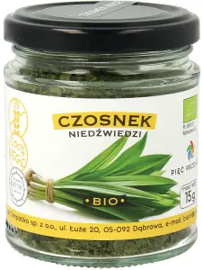 CZOSNEK NIEDŹWIEDZI BEZGLUTENOWY BIO 15 g - PIĘĆ PRZEMIAN