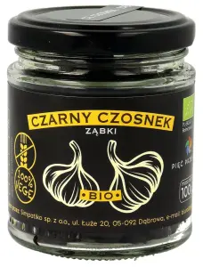 CZARNY CZOSNEK BEZGLUTENOWY BIO 100 g - PIĘĆ PRZEMIAN