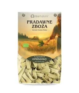 MAKARON (ORKISZOWY SZPINAKOWY) WSTĄŻKI BIO 250 g - BARTOLINI (PRADAWNE ZBOŻA)