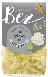 MAKARON (RYŻOWY) ŚWIDERKI BEZGLUTENOWY BIO 250 g - BARTOLINI