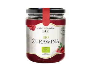 ŻURAWINA 80 % Z CUKREM TRZCINOWYM BIO 260 g - SAD DANKÓW