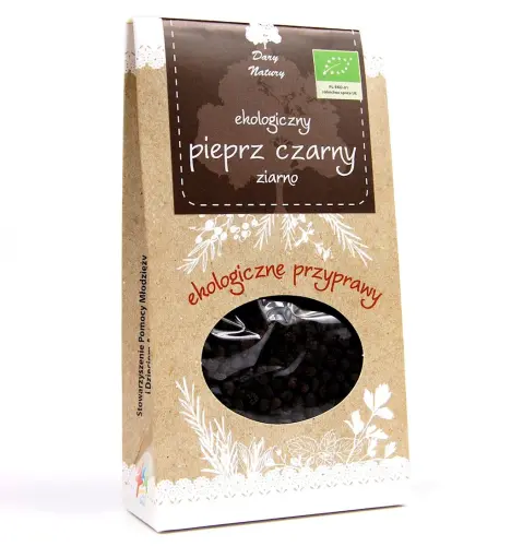 PIEPRZ CZARNY ZIARNISTY BIO 50 g - DARY NATURY
