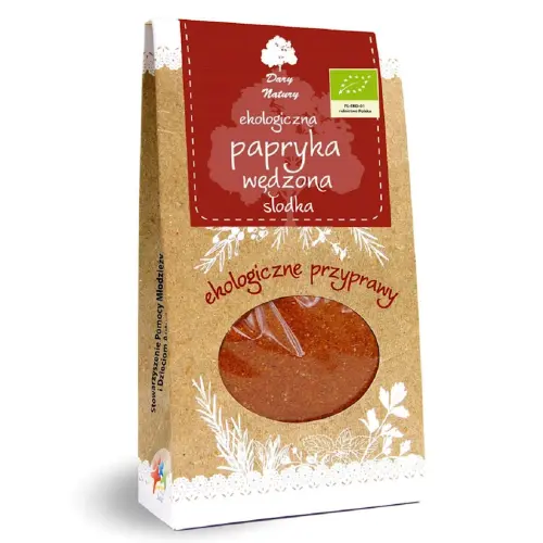 PAPRYKA SŁODKA WĘDZONA BIO 50 g - DARY NATURY