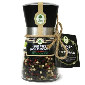 PIEPRZ KOLOROWY ZIARNISTY W MŁYNKU BIO 80 g - DARY NATURY