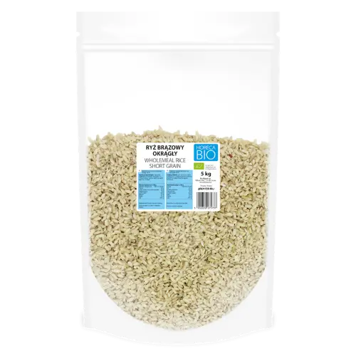 RYŻ BRĄZOWY OKRĄGŁY BIO 5 kg - HORECA (BIO PLANET)