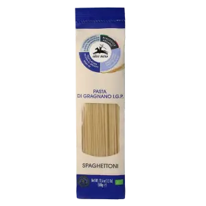 MAKARON (SEMOLINOWY - PASTA DI GRAGNANO) SPAGHETTONI BIO 500 g - ALCE NERO