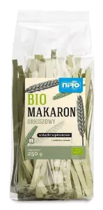 MAKARON (ORKISZOWY SZPINAKOWY) WSTĄŻKI BIO 250 g - NIRO