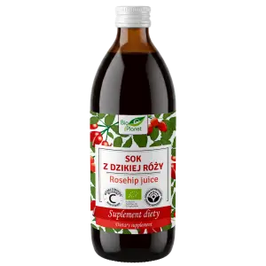 SOK Z DZIKIEJ RÓŻY BIO 500 ml - BIO PLANET
