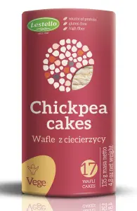 WAFLE Z CIECIERZYCY BEZGLUTENOWE 135 g - LESTELLO