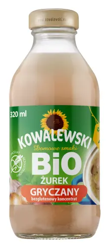 ŻUREK GRYCZANY BEZGLUTENOWY KONCENTRAT BIO 320 ml - KOWALEWSKI