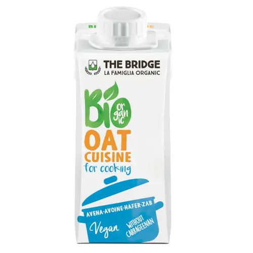 KREM OWSIANY DO GOTOWANIA BEZ DODATKU CUKRÓW BIO 200 ml - THE BRIDGE