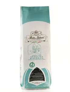 MAKARON (RYŻOWY RAZOWY ZE SPIRULINĄ) PENNE BEZGLUTENOWY BIO 250 g - PASTA NATURA