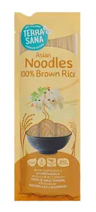 MAKARON (RYŻOWY RAZOWY) NOODLE SPAGHETTI BEZGLUTENOWY BIO 250 g - TERRASANA