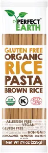 MAKARON RYŻOWY BRĄZOWY BEZGLUTENOWY BIO 225 g - PERFECT EARTH