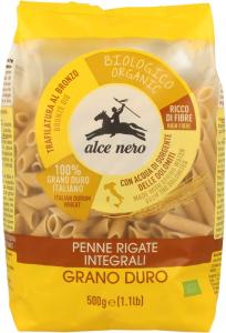 MAKARON SEMOLINOWY RAZOWY PENNE BIO 500G ALCE NERO